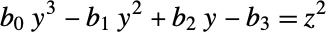 b_0y^3-b_1y^2+b_2y-b_3=z^2