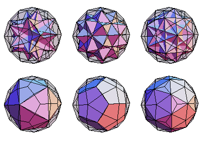 Deltoidal hexecontahedron hulls