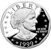 Susan B. Anthony dollar coin