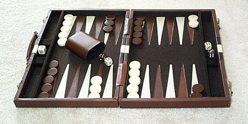 Backgammon board